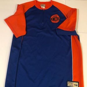 knicks throwback warm up jacket